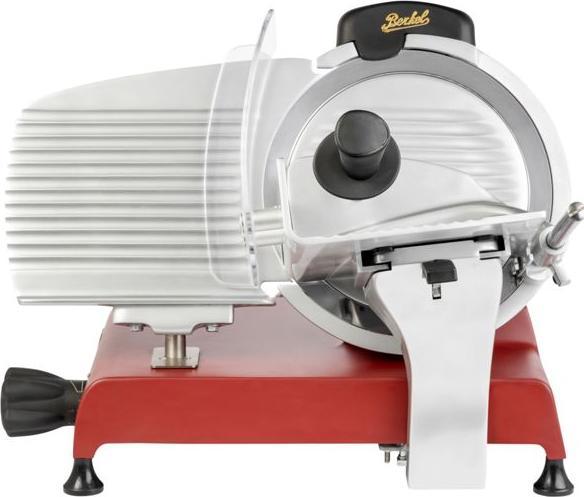 Actual product image Berkel Red Line 250 matt red slicer with 250 mm steel blade