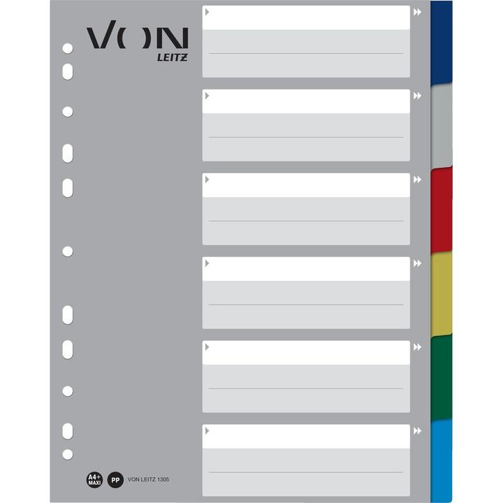 Produktbild von Hallers Register Blanko, A4, 1-5