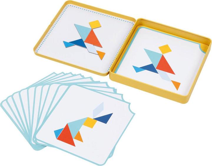 Immagine prodotto Goki Tangram, 7 magneti, 15 carte modello (Tedesco)