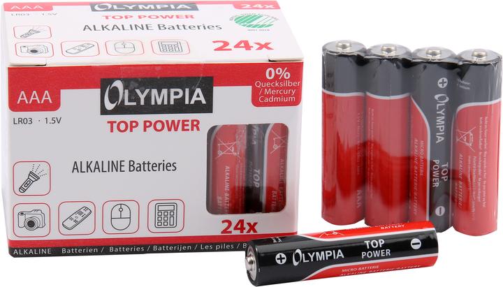 Actual product image Olympia AAA (24 pcs., AAA, 1150 mAh)