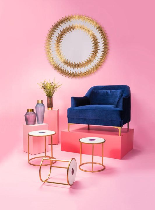 Produktbild Kare Design Spiegel Solare Gold Ø132cm (Ø 132 cm)