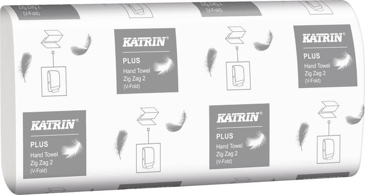 Produktbild Katrin Papierhandtücher 35311 PLUS Zick-Zack-Falzung 2-lagig 4.000 Tücher (20 x)