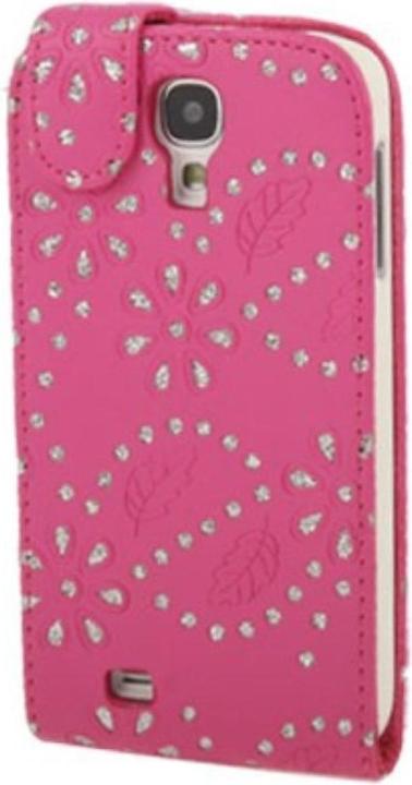 Produktbild König Design Schutzhülle Case für Handy Samsung Galaxy s4 i9500 Strass Pink (Samsung Galaxy S4)