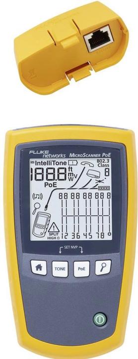 Actual product image Fluke The PoE tester MicroScanner developed for the cabling technician