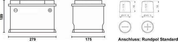Actual product image Bulltron 12/105 polar (12.80 V, 105 Ah)
