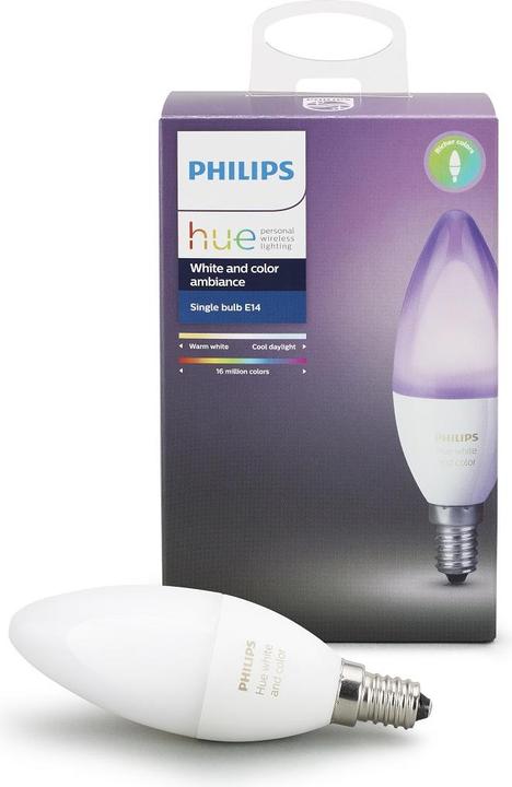 Immagine prodotto Philips Tonalità di bianco e colore Espansione dell'ambiente (E14, 6.50 W, 470 lm, 1 x, G)