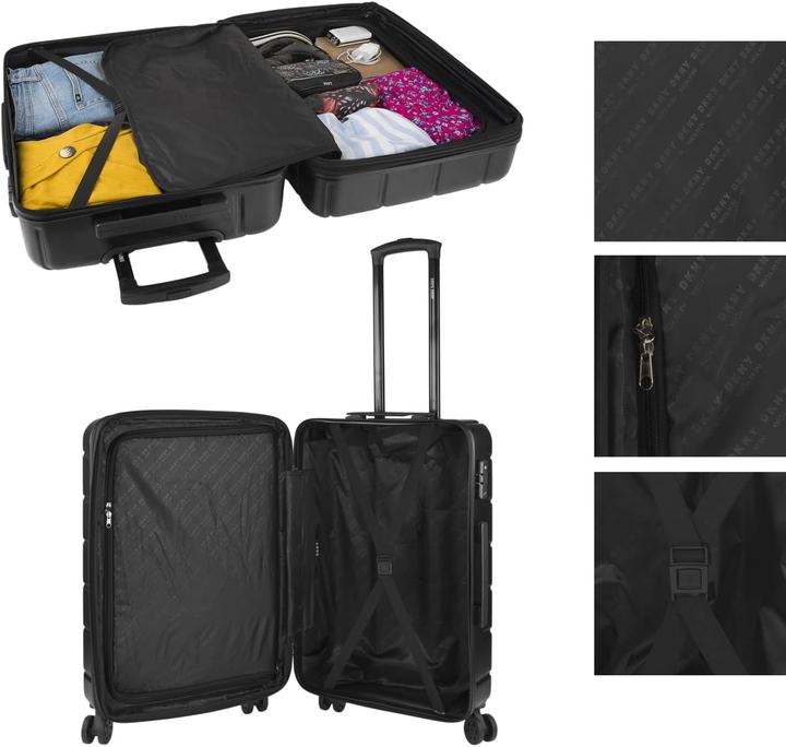 Image du produit DKNY Robuster Hartschalenkoffer mit 4 Rollen und Dehnungsfalte (64 l, M (50 - 90l))