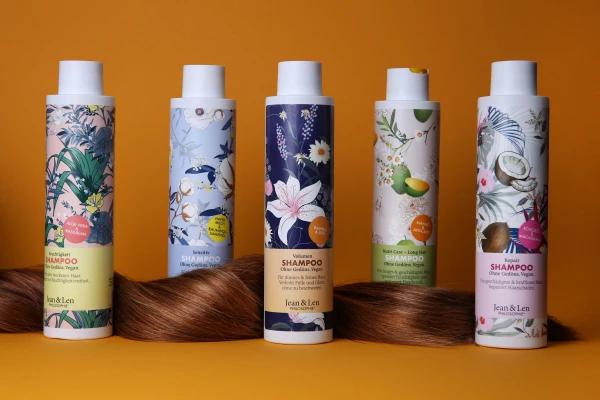 Produktbild Jean & Len Repair Shampoo Kokosöl und Macadamia (300 ml, Flüssiges Shampoo)