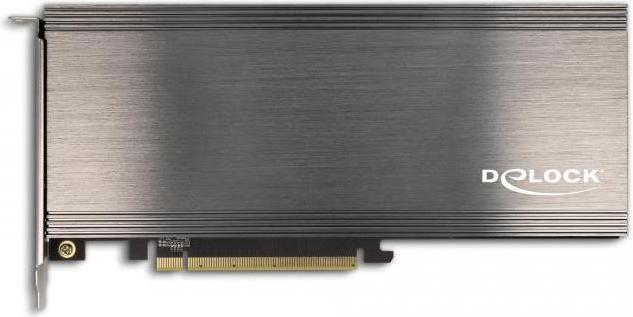 Produktbild Delock PCI Express 4.0 x16 Karte zu 4 x intern NVMe M.2 Key M mit Kühlkörper und Lüfter