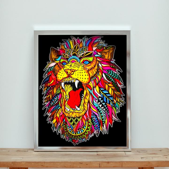 Actual product image ColorVelvet Colouring picture lion