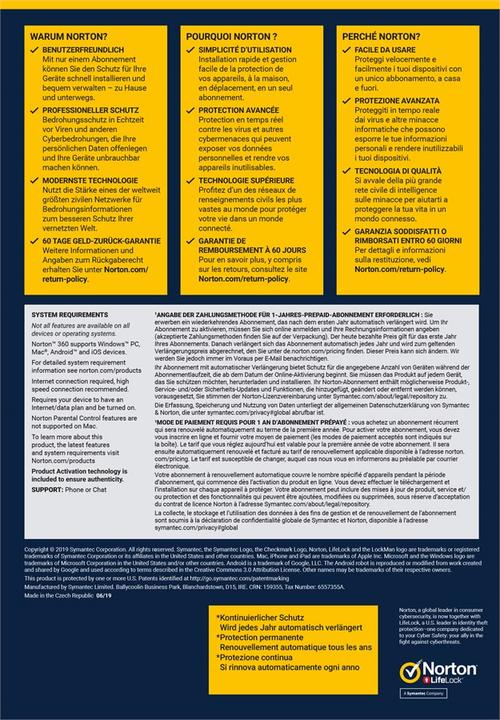 Image du produit Norton 360 Deluxe (5 Utilisateur, 12 mois)