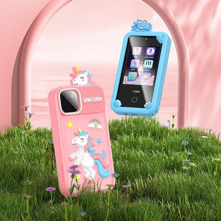 Actual product image Hoco Headphone with microphone gaming phone for kids 2,8" Y103 pink