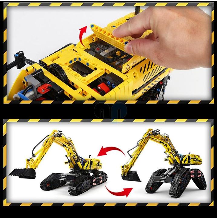 Actual product image Mould King All Terrain Crawler Excavator