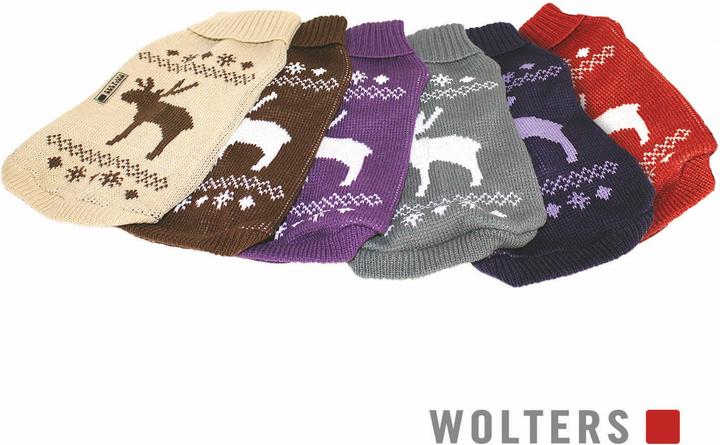 Actual product image Wolters Knitted sweater moose for dogs- (Dog jumper)