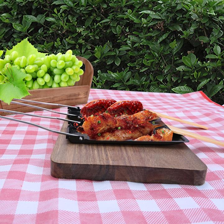 Produktbild Casativo 6er-Set Grillpfännchen mit klappbarem Griff und Holzspatel, Raclette