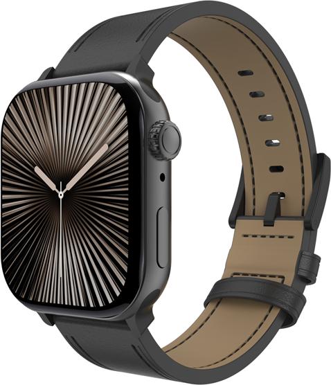 Actual product image Just in Case Leder-Armband Timeless Leather Black (Genuine leather)