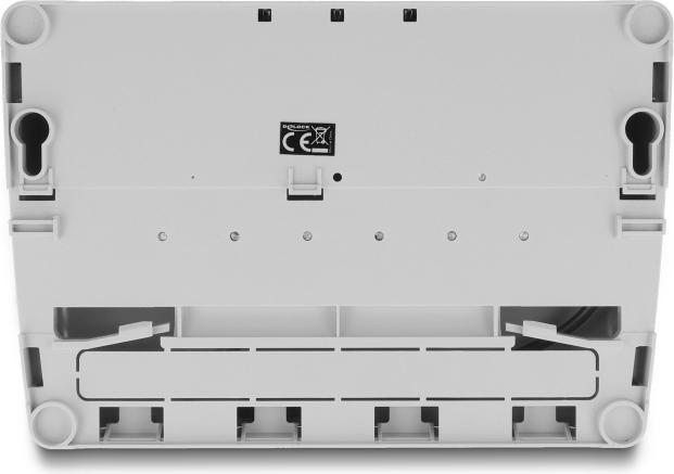 Productafbeelding Delock Mini Desktop Patchpaneel 6-poorts Cat.6A grijs