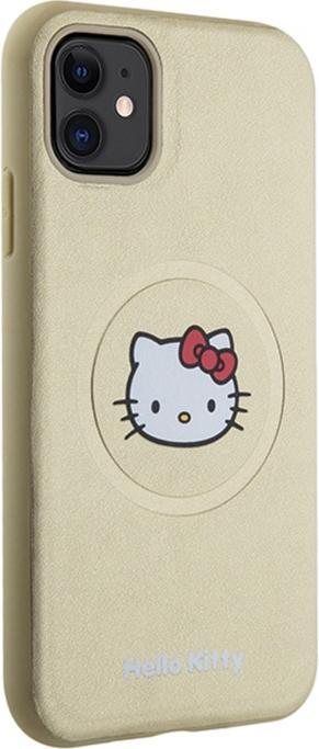 Immagine prodotto Hello Kitty HKHMN61PGHCKD iPhone 11 / Xr 6.1" złoty/oro custodia rigida in pelle Kitty Head MagSafe (Apple iPhone 11)