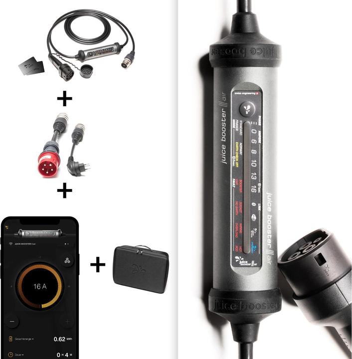 Actual product image Juice Technology Juice Booster 3 air Swiss Basic Set (Type 2, 11 kW, 16 A, CEE16 red)
