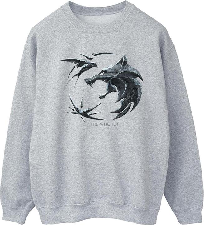 Produktbild Netflix The Witcher Wolf Logo Sweatshirt (M)