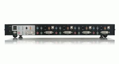 Image du produit Iogear Commutateur KVMP 4 ports Dual Link DVI avec audio 7.1 et câbles