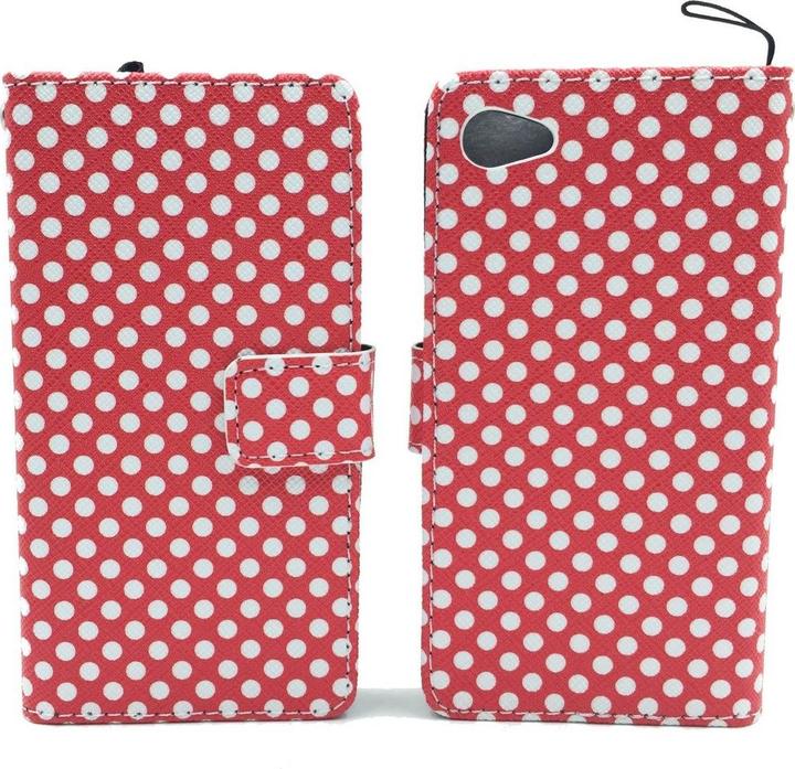 Actual product image König Design Protective Case for Sony Xperia Z5 Compact Polka Dot Red Case + 1 Armour Protection Glass (Sony Xperia Z5 Compact)