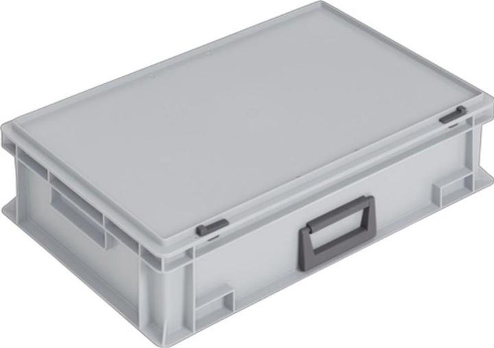 Immagine prodotto Lockweiler Valigia di plastica L600xL400xH163 mm PP 1 maniglia chiusura scorrevole grigio 33 l (33 l)