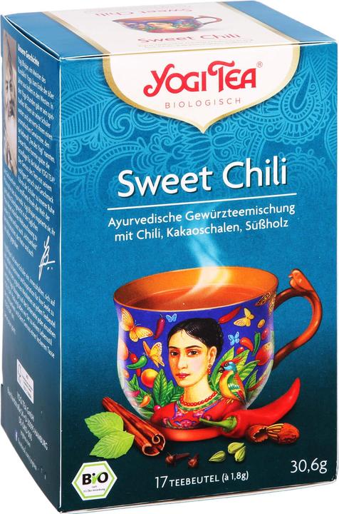 Immagine prodotto Yogi Tea Miscela di tè alle spezie ayurvediche Sweet Chili, 17 bustine filtro (30.60 g)