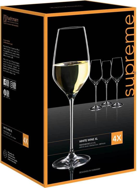 Produktbild Nachtmann Supreme Weissweinkelch XL 4-er Set (50 cl, 1 Gläser, Weissweingläser)