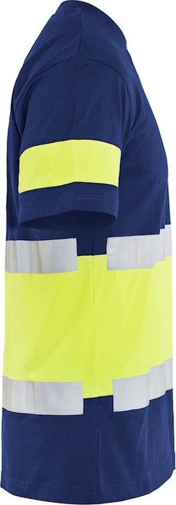 Image du produit Blakläder T-Shirt de signalisation bleu marine / jaune (XL)