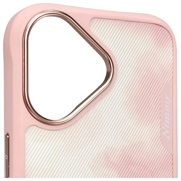Actual product image Nimmy case iPhone 16 6.1" pink Big Eyed Pet 2.0 Cat (Apple iPhone 16)