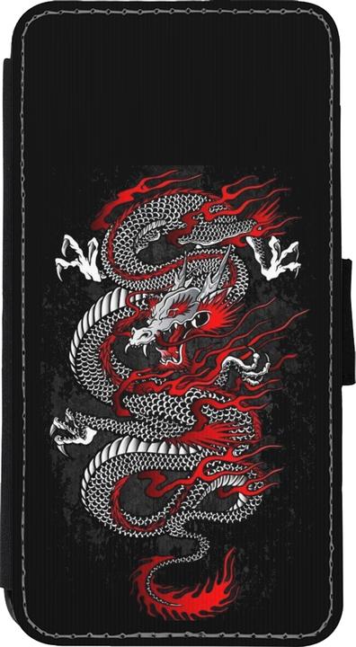 Image du produit PhoneLook Coque Wallet noir Japanese style Dragon Tattoo Red Black (Apple iPhone XS Max)