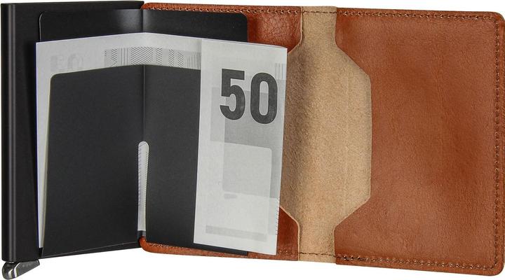 Actual product image Secrid Premium slim wallet Basco cognac