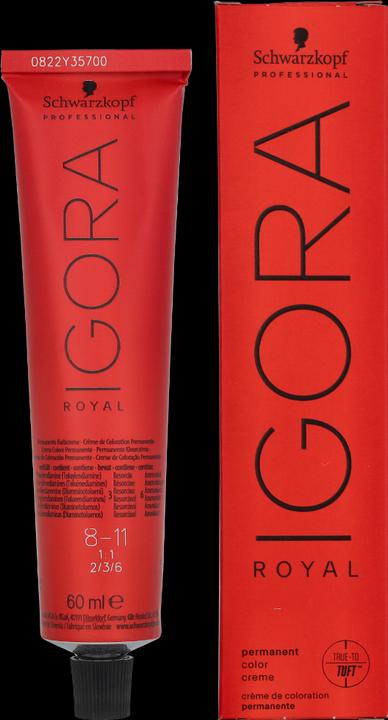 Actual product image Schwarzkopf Professional Igora Royal (8-11 Light blonde Cendre Extra)