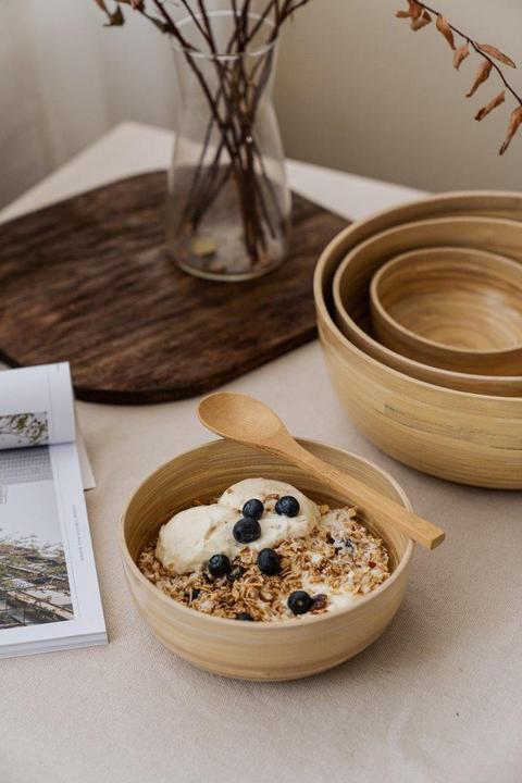 Actual product image Nuts Bowl Bamboo S natural (14 cm, 1 x)
