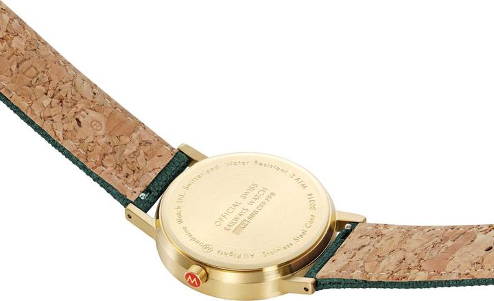 Actual product image Mondaine Classic - Inspired by nature - IP Gold (Analogue wristwatch, 36 mm)