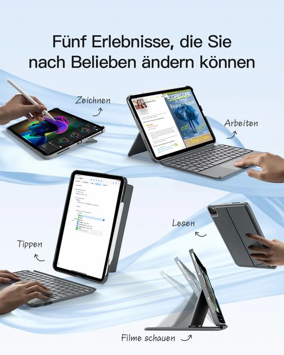 Immagine prodotto Inateck Keyboard iPad 04122-11 gray (KB04122-11 gray) (DE)