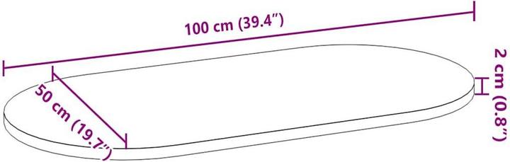Image du produit VidaXL Lyndsey (100 x 50 x 2 cm)