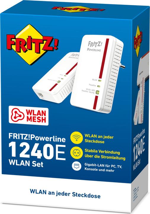 Image du produit AVM FRITZ!Powerline 1240E Kit WLAN (1200 Mbit/s)