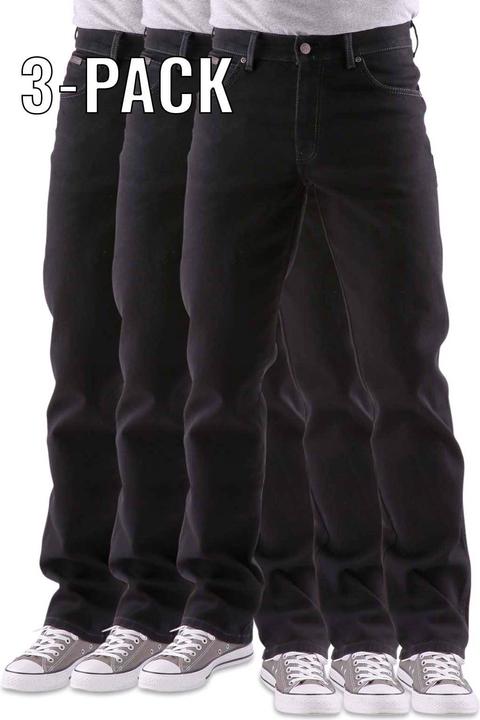 Wrangler Texas Stretch Jeans black overdyed 3-Pack