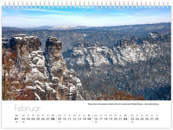 Actual product image Kalender Schsische Schweiz kompakt 2026 (21 x 15 cm, German)