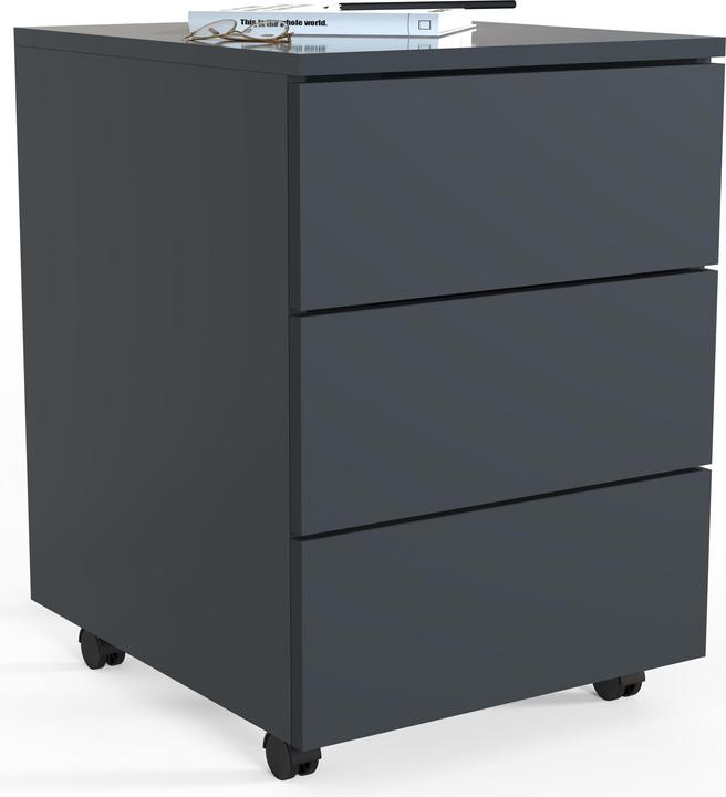 Actual product image VCM Mobile pedestal Office pedestal Castors rollable Dasola 3 drawer (39 x 45 x 55 cm)