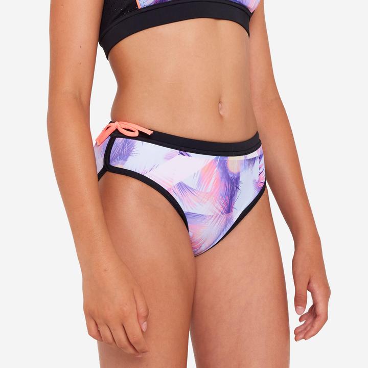 Immagine prodotto Olaian Bikini-Hose Surfen Mädchen mit Kordel Mas rosa (140)