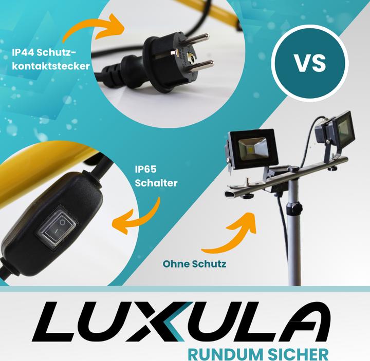 Image du produit Luxula Projecteur de chantier à LED avec trépied (10000 lm, IP65)