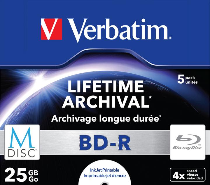 Actual product image Verbatim Bd-R (5 x)