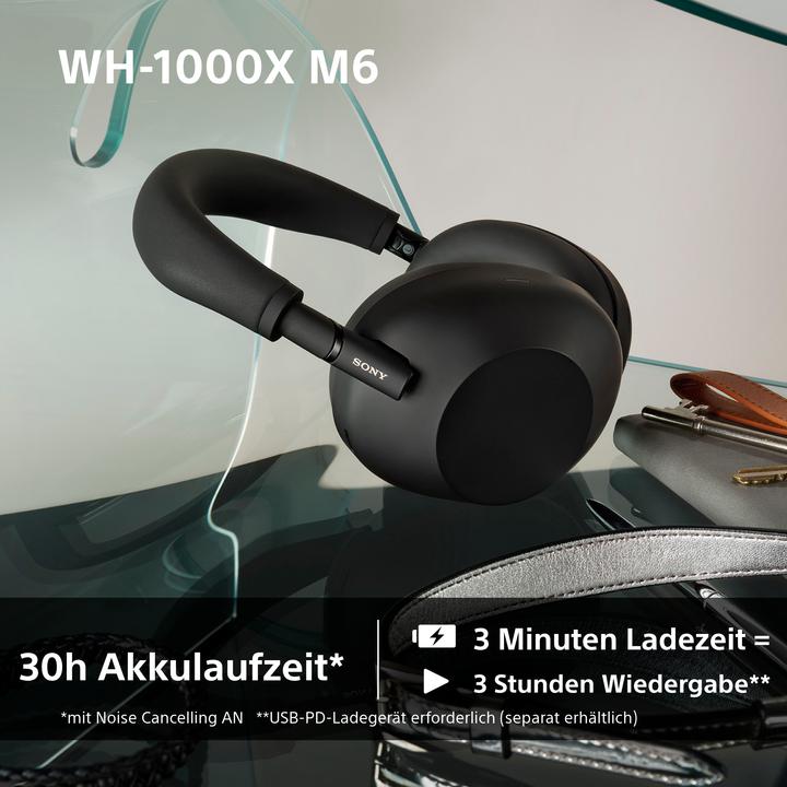 Image du produit Sony WH-1000XM6 (ANC, 30 h, Sans fil, Filaire)