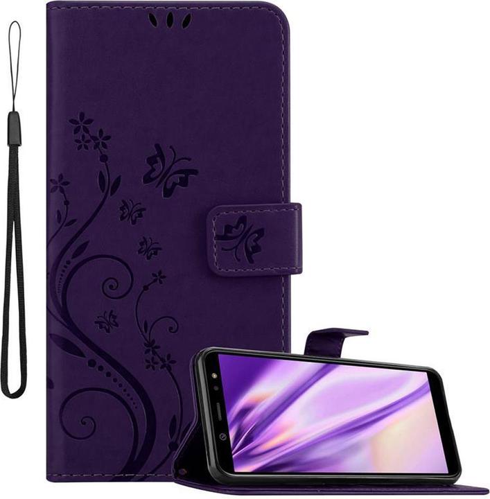 Actual product image Cadorabo Flower Book cover (Samsung Galaxy J6 (2018))