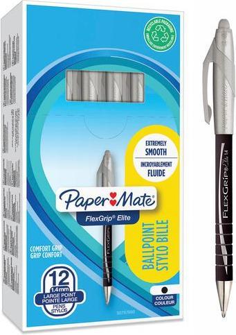 Actual product image Paper Mate Ballpoint pen FlexGrip Elite (Black, 1 x)