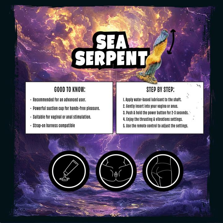 Produktbild Mythical Mates Sea Serpent Dildo mit Stossfunktion