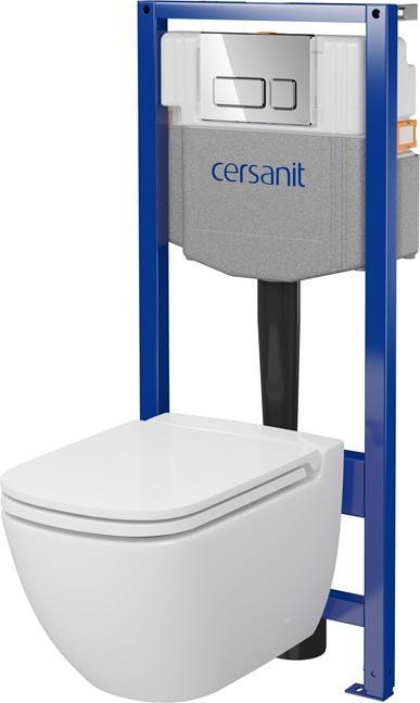 Image du produit Cersanit WC SET S701-759 WITH FRAME +CHROM BUTTON